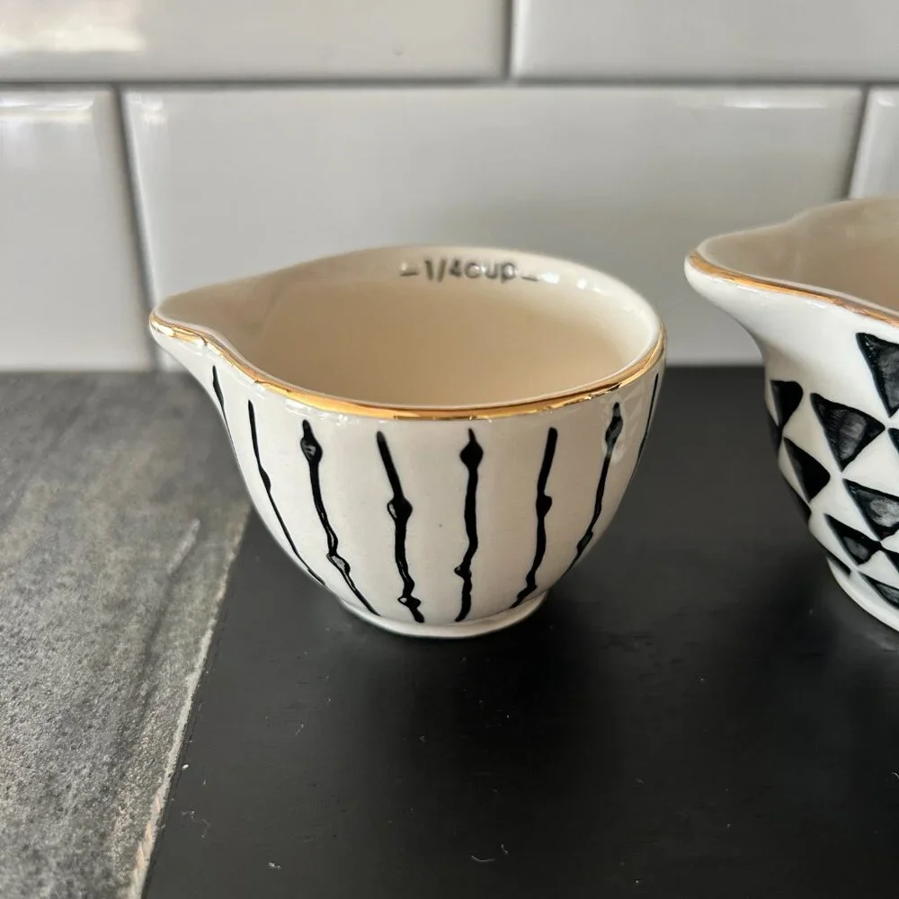Ceramic Nesting Measuring Cups Set of 4